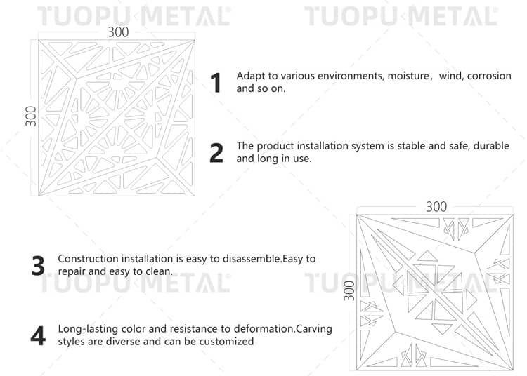 Aluminum curtain wall panel - detail view