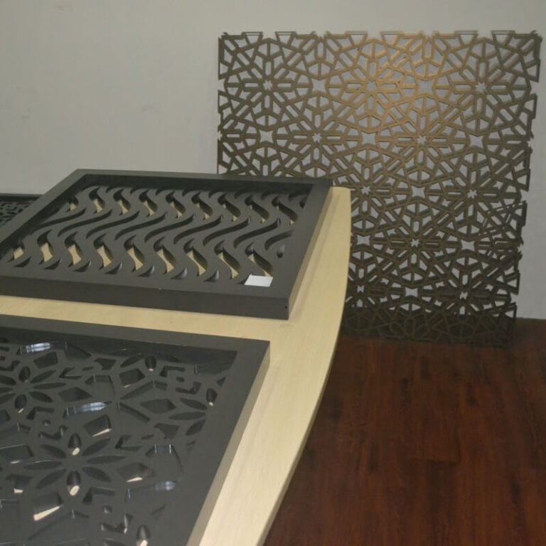 Decorative aluminum panel - detail view