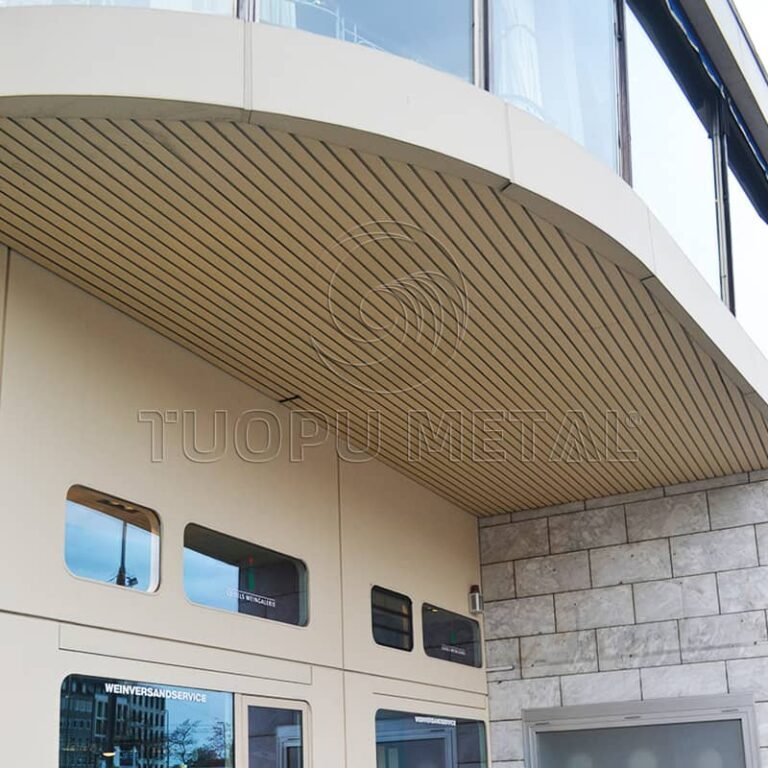 Clip-in aluminum ceiling tile for Shopping Malls - detail view