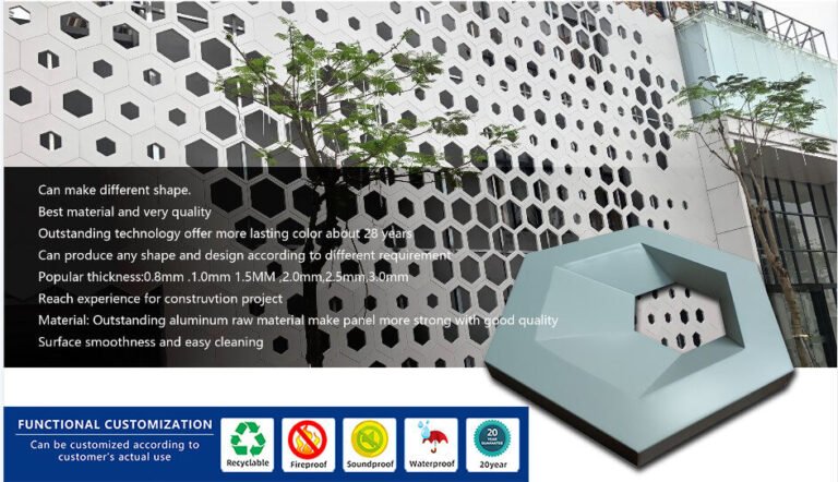 Aluminum solid panel - project application