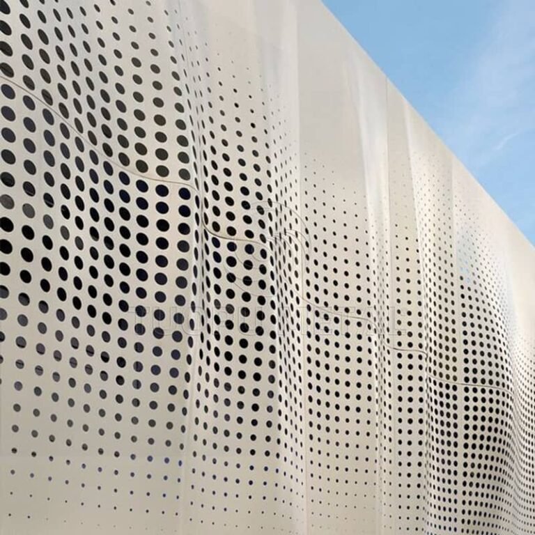 Aluminum curtain wall panel for school buildings - project application