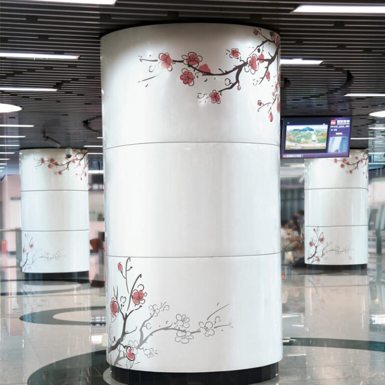 Aluminum column cover - project application