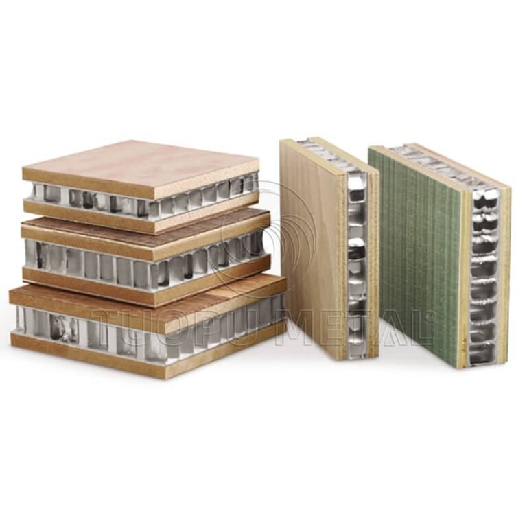 Aluminum honeycomb panel - detail view