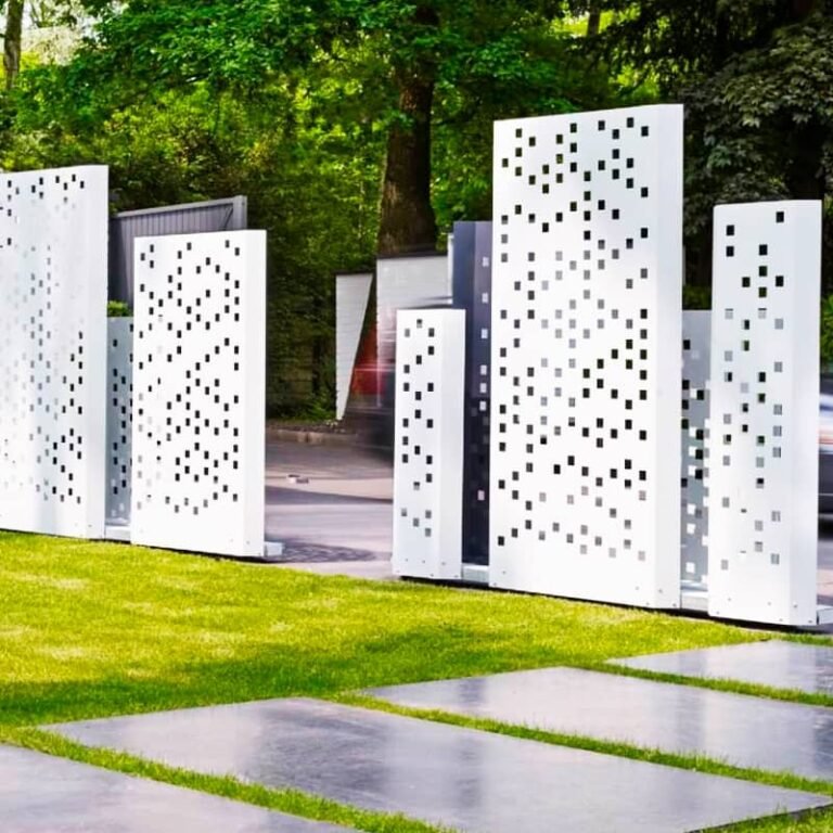 Perforated aluminum panel - project application