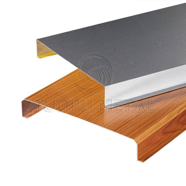 Aluminum baffle ceiling - project application