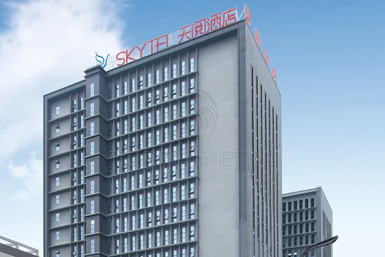 Clip-in aluminum ceiling tile for Hotel Lobbies - project application