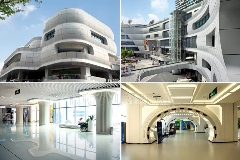 Aluminum honeycomb panel for Shopping Malls - detail view