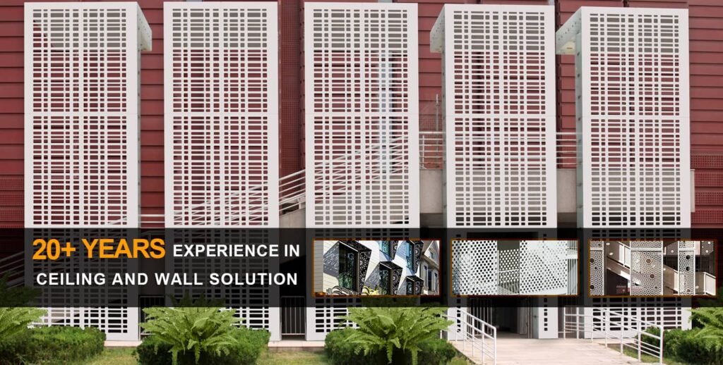 Aluminum curtain wall panel - project application