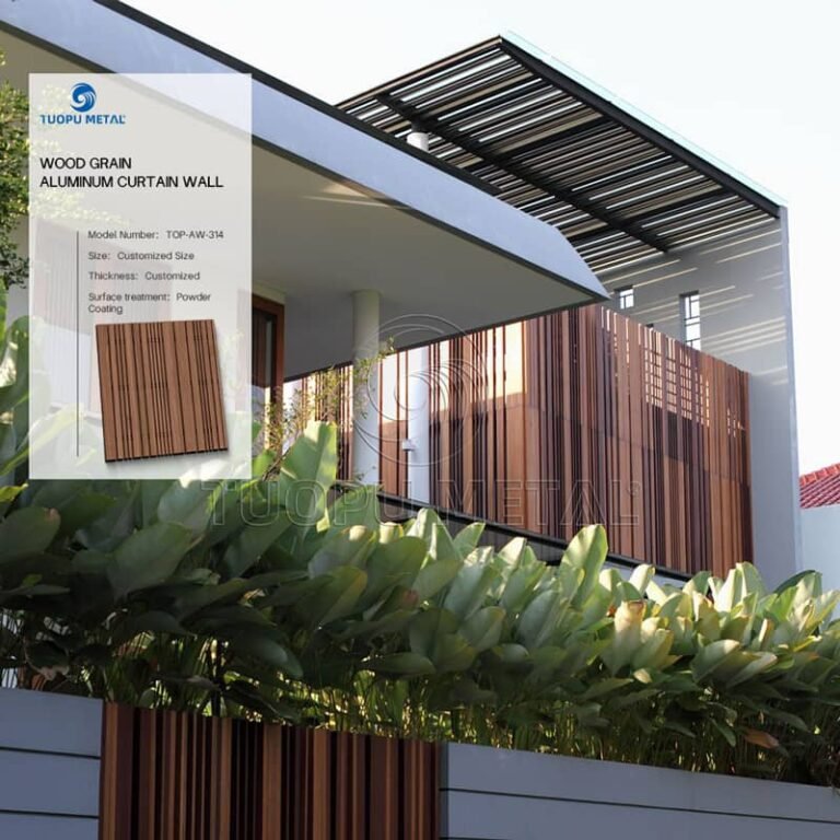 Aluminum curtain wall panel for school buildings - detail view