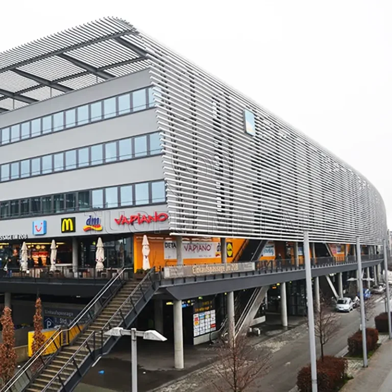 Aluminum louver system for Parking Structures - project application