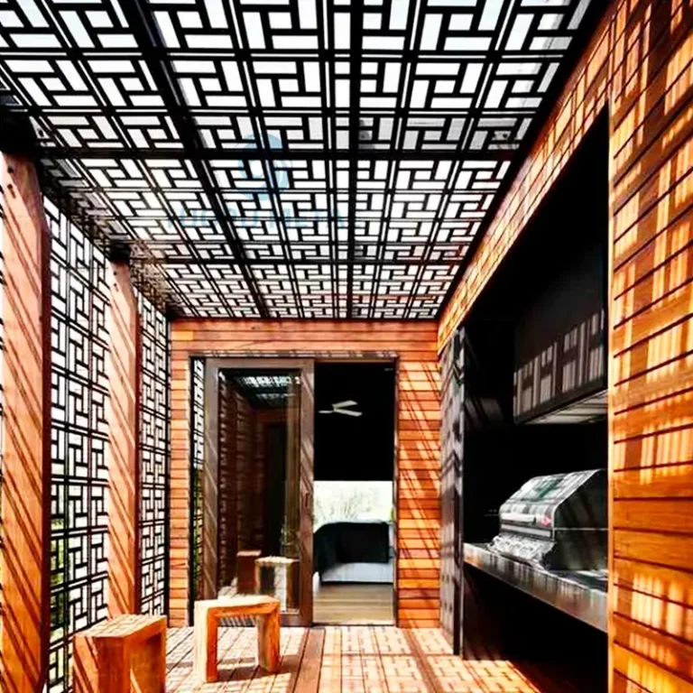 Decorative aluminum panel - project application
