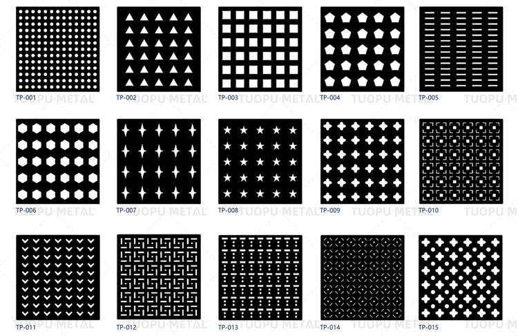 Perforated aluminum panel - project application