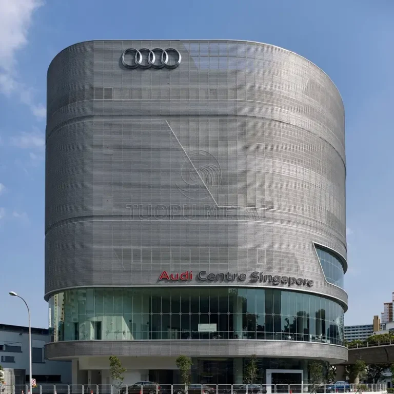 Aluminum curtain wall panel for Parking Structures - project application