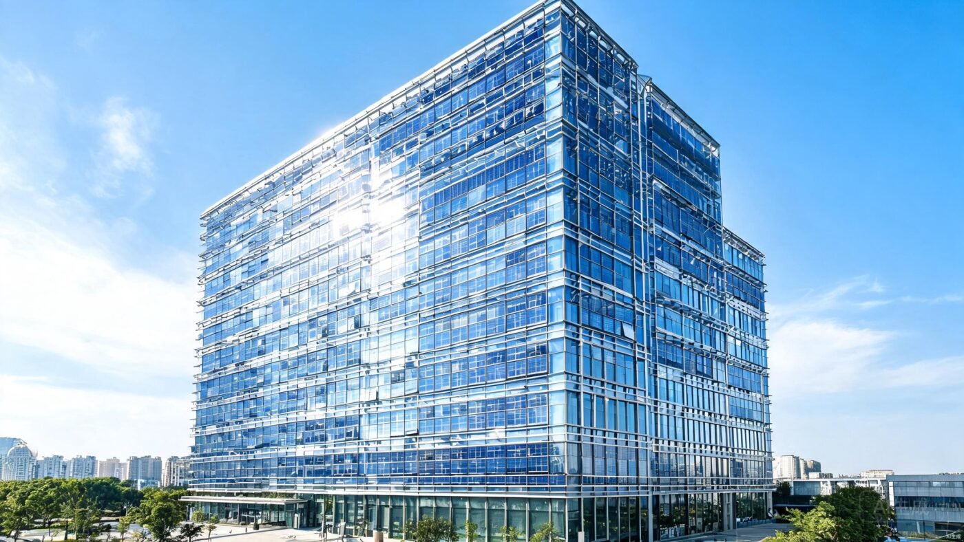 Aluminum curtain wall panel for Stadium Concourses - detail view