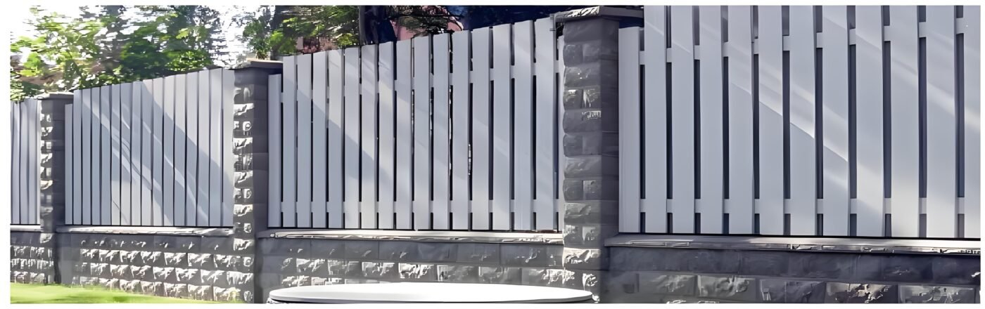 Aluminum louver system for Metro Stations - detail view