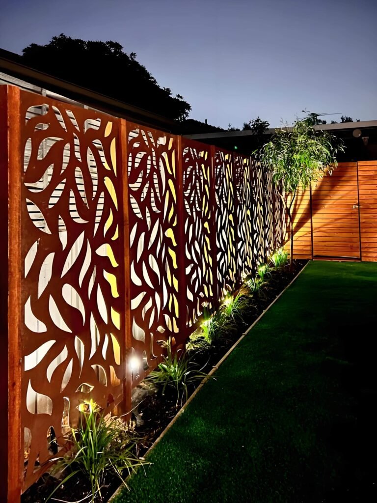Aluminum fence panel for Parking Structures - detail view