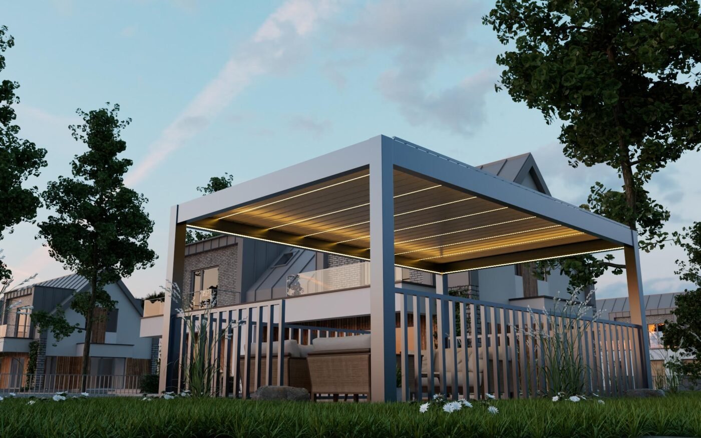 Aluminum column cover - project application
