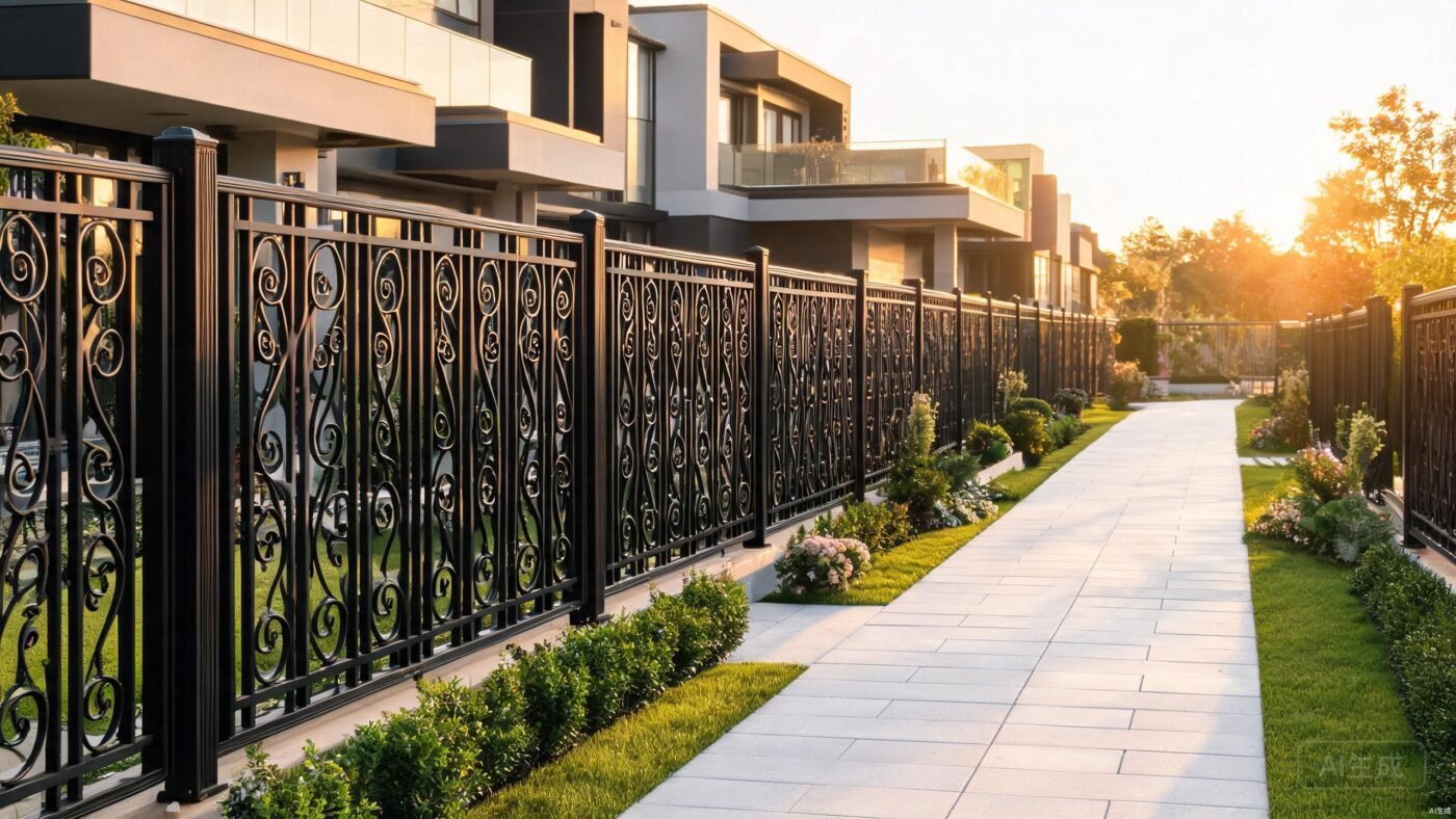 Aluminum fence panel for Stadium Concourses - project application