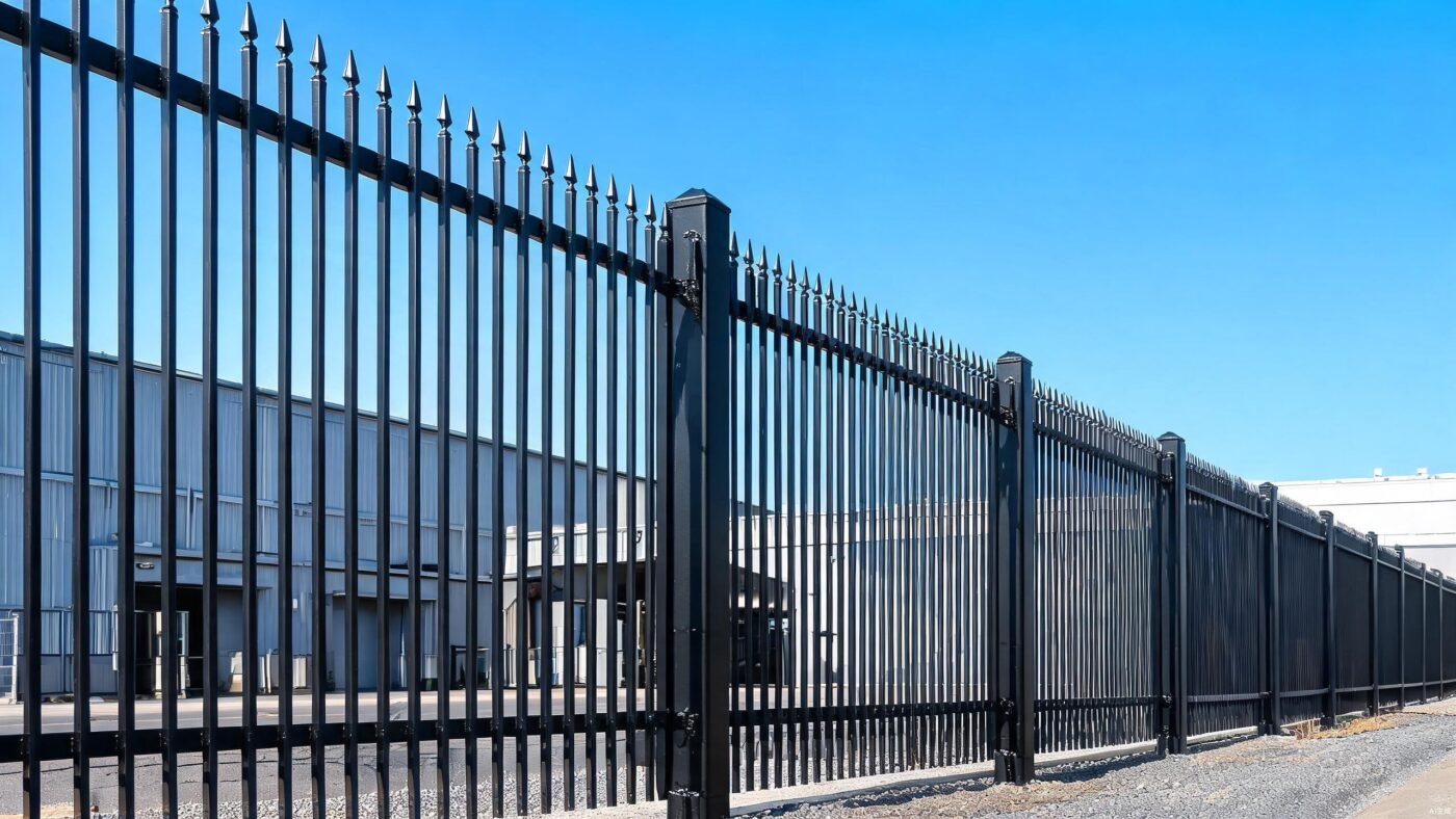 Aluminum fence panel for Data Centers - detail view